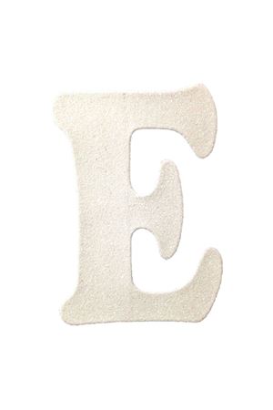 Eva Simli E Harf Beyaz 12 cm