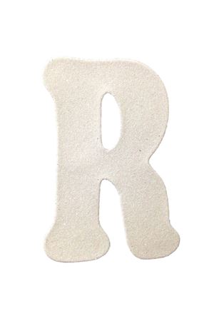 Eva Simli R Harf Beyaz 12 cm