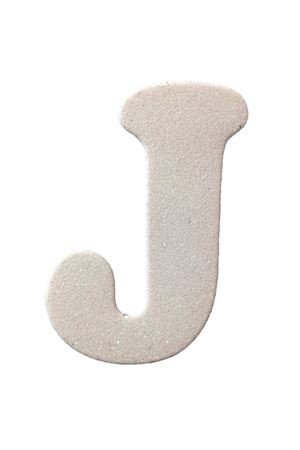 Eva Simli J Harf Beyaz 12 cm