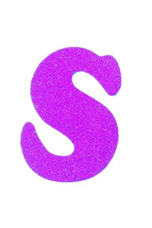 Eva Simli S Harf Fuşya 12 cm