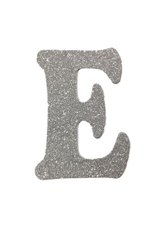 Eva Simli E Harf Gümüş 12 cm