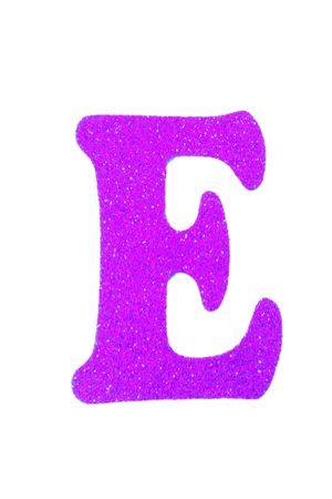 Eva Simli E Harf Fuşya 12 cm