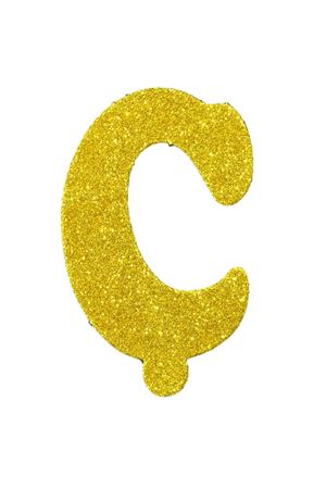 Eva Simli Ç Harf Altın 12 cm