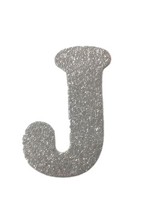 Eva Simli J Harf Gümüş 12 cm