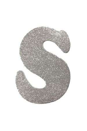 Eva Simli S Harf Gümüş 12 cm