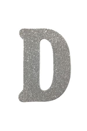 Eva Simli D Harf Gümüş 12 cm