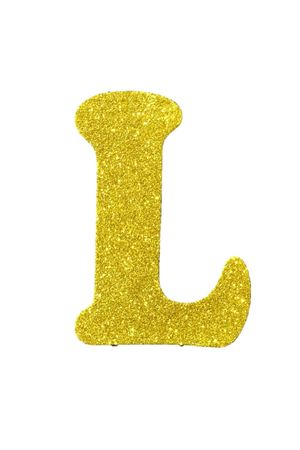 Eva Simli L Harf Altın 12 cm