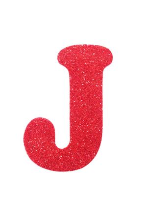 Eva Simli J Harf Kırmızı 12 cm