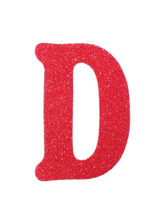 Eva Simli D Harf Kırmızı 12 cm