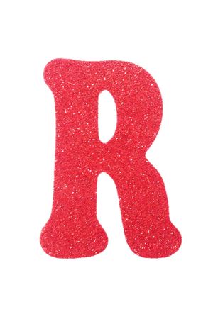 Eva Simli R Harf Kırmızı 12 cm
