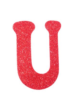 Eva Simli U Harf Kırmızı 12 cm