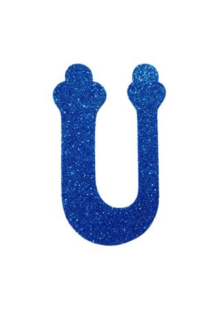 Eva Simli Ü Harf Mavi 12 cm