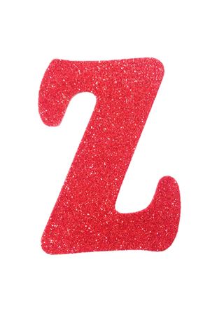 Eva Simli Z Harf Kırmızı 12 cm