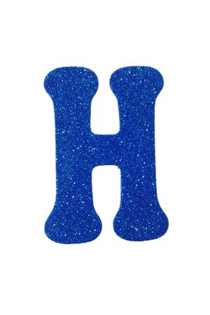 Eva Simli H Harf Mavi 12 cm