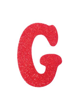 Eva Simli G Harf Kırmızı 12 cm