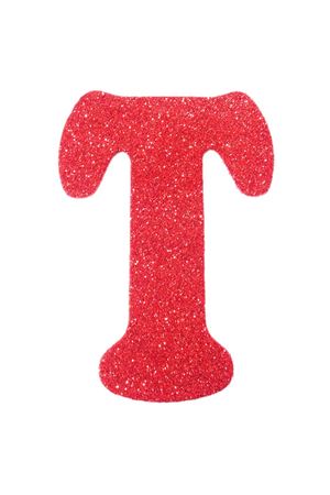 Eva Simli T Harf Kırmızı 12 cm