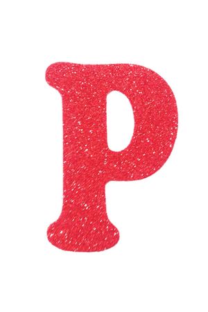 Eva Simli P Harf Kırmızı 12 cm