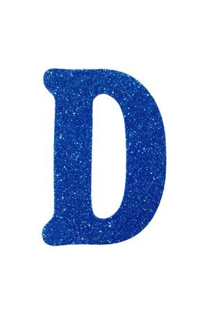 Eva Simli D Harf Mavi 12 cm