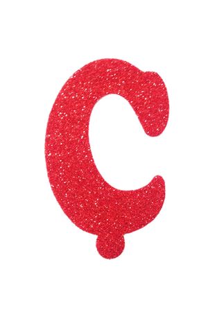 Eva Simli Ç Harf Kırmızı 12 cm
