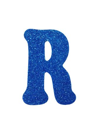 Eva Simli R Harf Mavi 12 cm