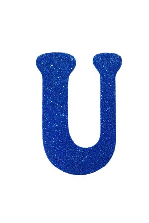 Eva Simli U Harf Mavi 12 cm