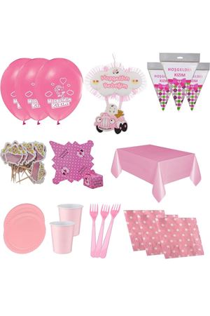 Baby Shower Kız Bebek Konsepti 8 Kişilik