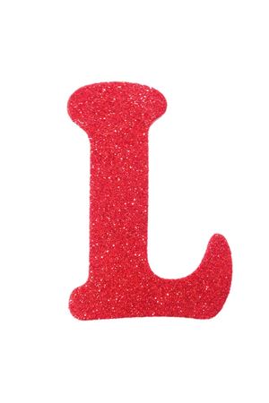 Eva Simli L Harf Kırmızı 12 cm