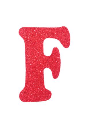 Eva Simli F Harf Kırmızı 12 cm