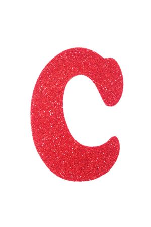 Eva Simli C Harf Kırmızı 12 cm