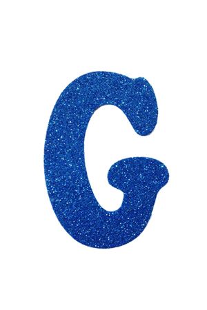 Eva Simli G Harf Mavi 12 cm