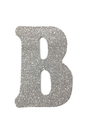 Eva Simli B Harf Gümüş 12 cm