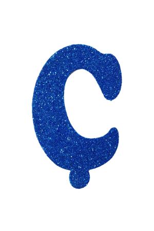 Eva Simli Ç Harf Mavi 12 cm