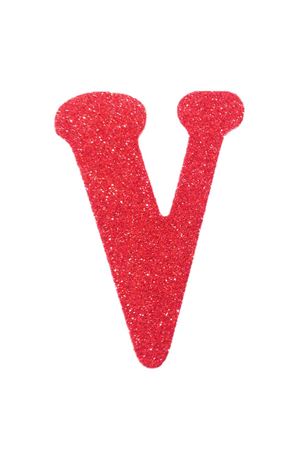 Eva Simli V Harf Kırmızı 12 cm