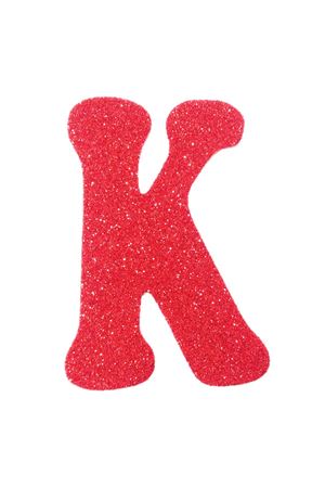 Eva Simli K Harf Kırmızı 12 cm