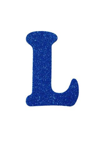 Eva Simli L Harf Mavi 12 cm