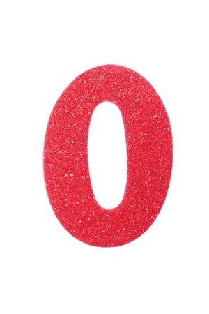 Eva Simli O Harf Kırmızı 12 cm