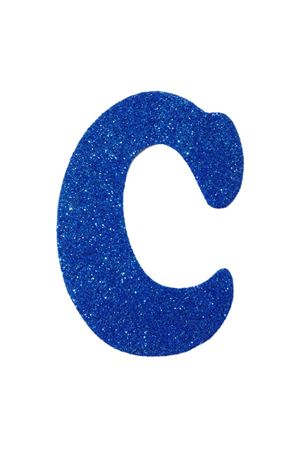 Eva Simli C Harf Mavi 12 cm