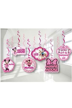 Minnie Mouse Asmalı Tavan Süsü 6'lı