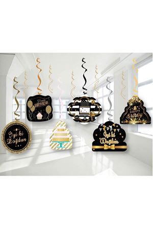 İyi ki Doğdun Sarkıt Tavan Süsü Gold