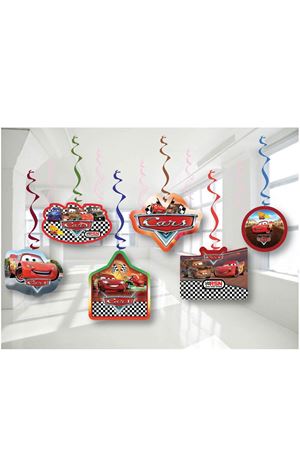 Cars Asmalı Tavan Süsü 6'lı