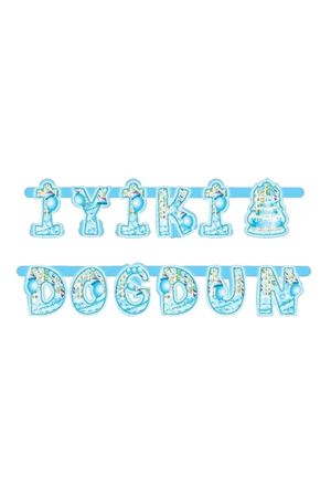 İyi ki Doğdun Banner Mavi