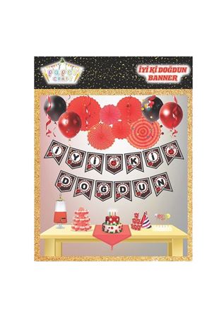 İyi ki Doğdun Banner Uğur Böceği