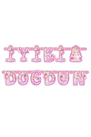İyi ki Doğdun Banner Pembe