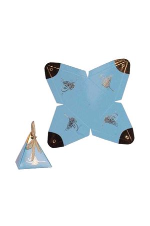 Varaklı Piramit Lokumluk Mavi 25 Adet