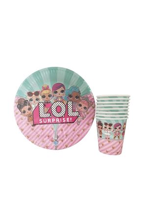 LOL Bebek Tabak Bardak Set 8'li