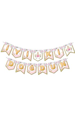 İyi ki Doğdun Banner Unicorn