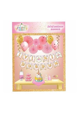 İyi ki Doğdun Banner Unicorn