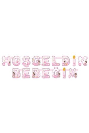 Hoşgeldin Bebeğim Banner Pembe