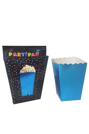 Mısır Kutusu Lüks Metalik Mavi 10 Adet