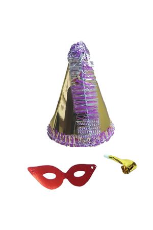 Yılbaşı Şapkası Set Altın